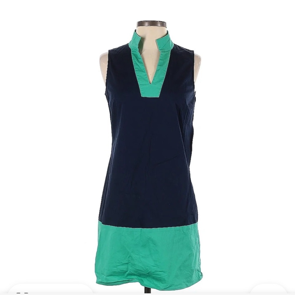 STS Sail to Sable Teal and Navy Dress NWOT